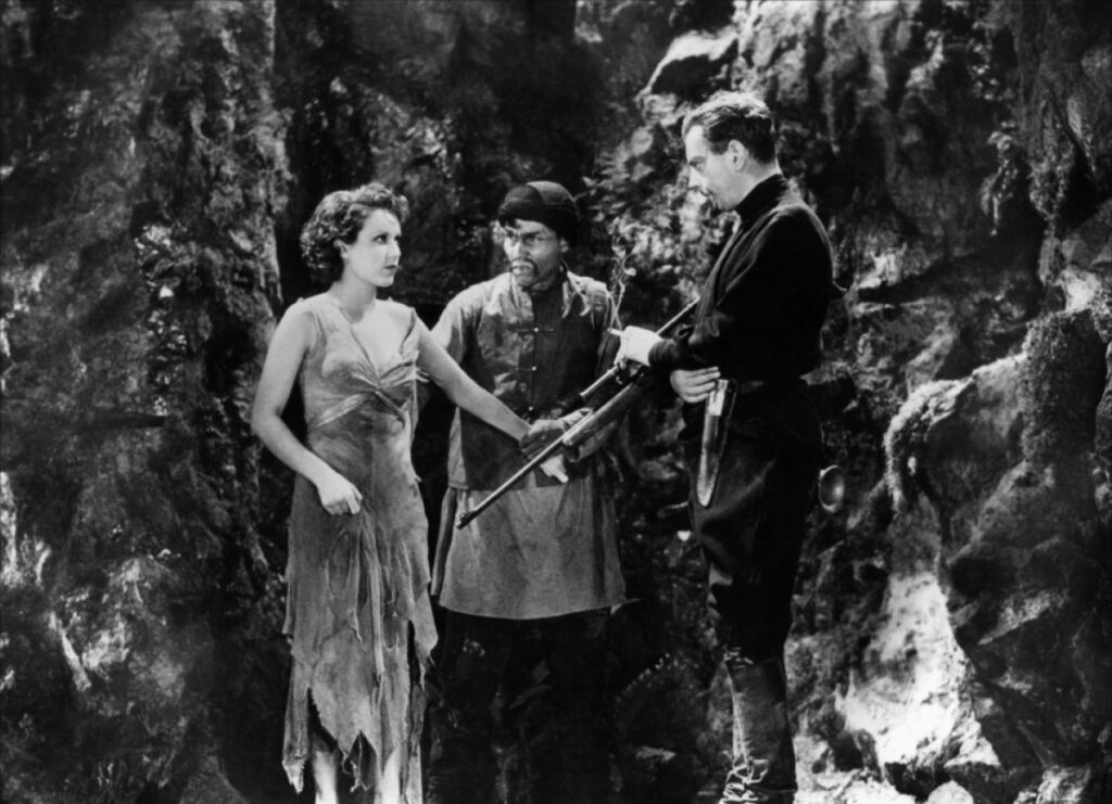 Leslie Banks als Jäger, Fay Wray als Beute in Graf Zaroff - Genie des Bösen | RKO Pictures